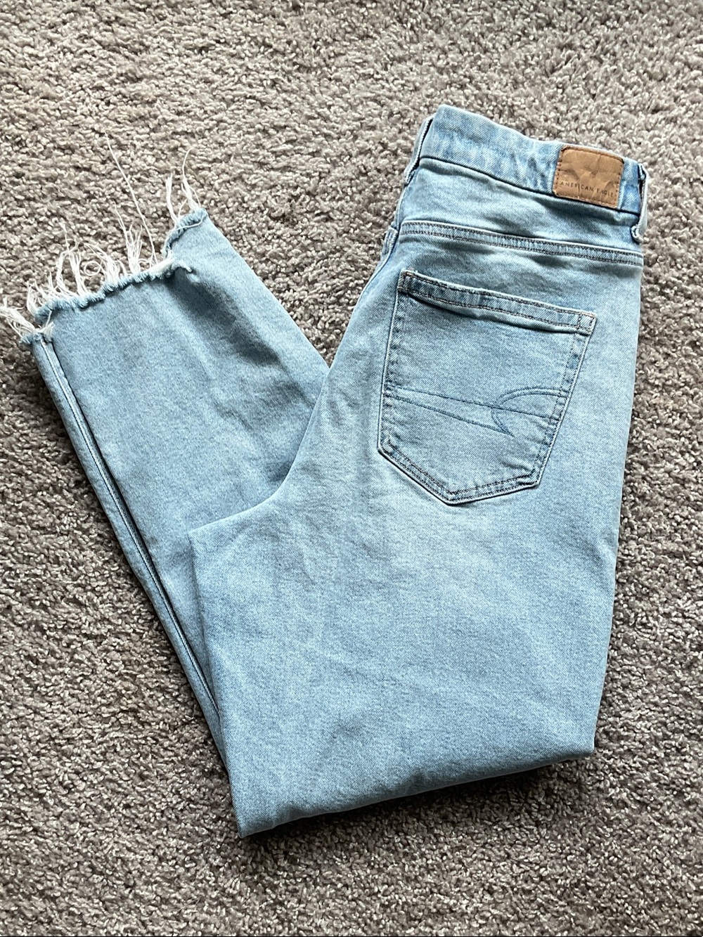 American Eagle Light Blue Denim Jeans, Size 10 Short